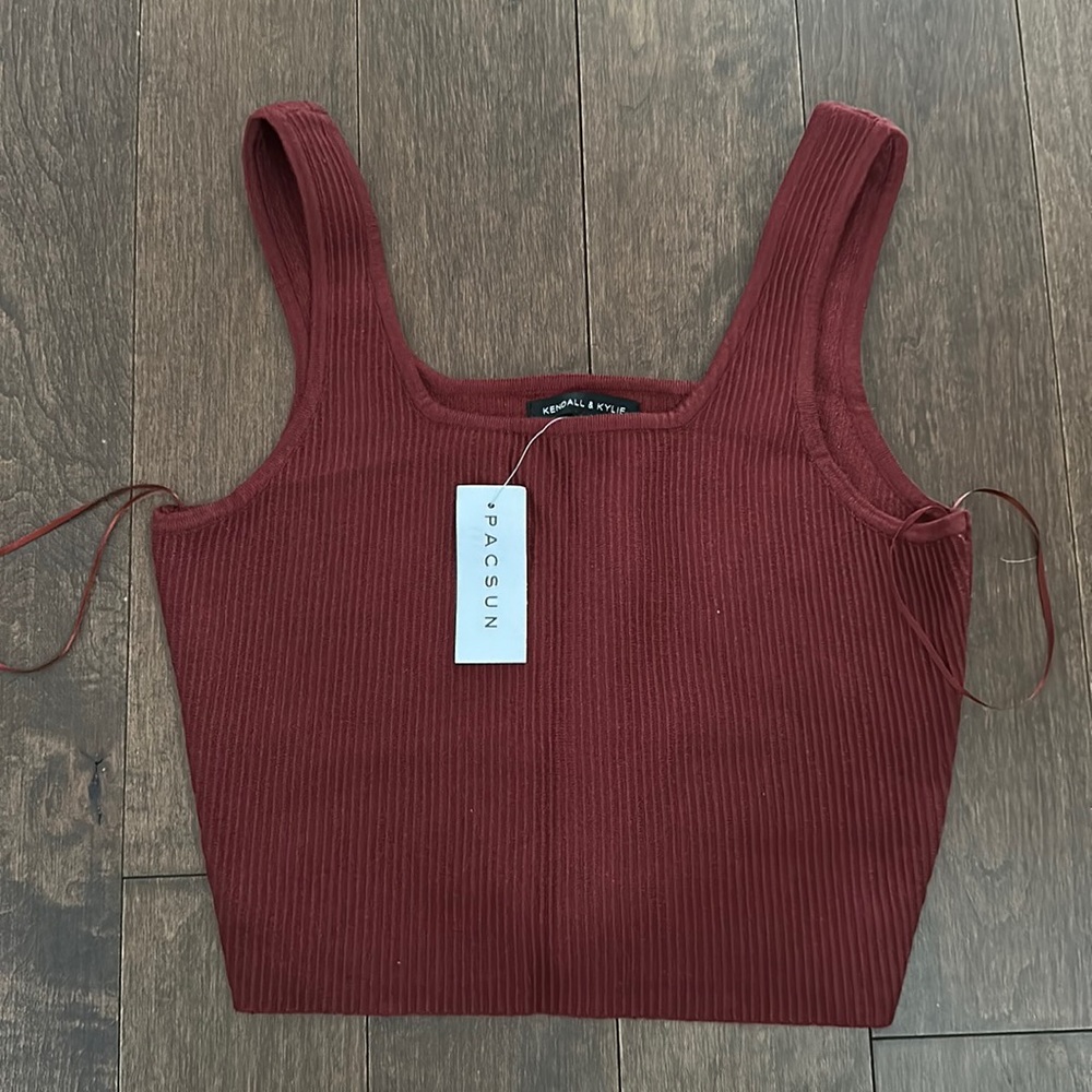 Red tank top